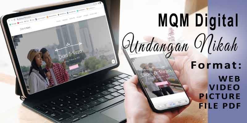 Hasil Jadi Undangan Nikah format WEB